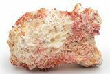 Ruby Red Vanadinite Crystals on Barite - Morocco #196362-1
